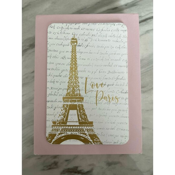 Paris Eiffel Tower Decorative Wood Plaque - Picture 2 of 3